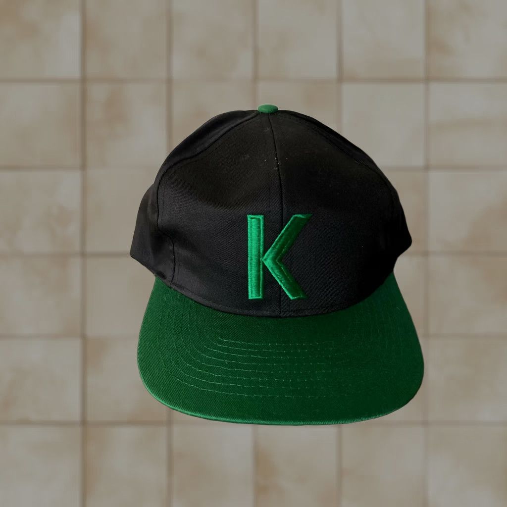 Logo 7 VINTAGE Kool Cigarettes Snapback Hat Cap Embroidered K Spellout Logo Black Green Men Adjustable Two Tone Baseball Cap The Louisville Line Size ONE SIZE - 1 Thumbnail