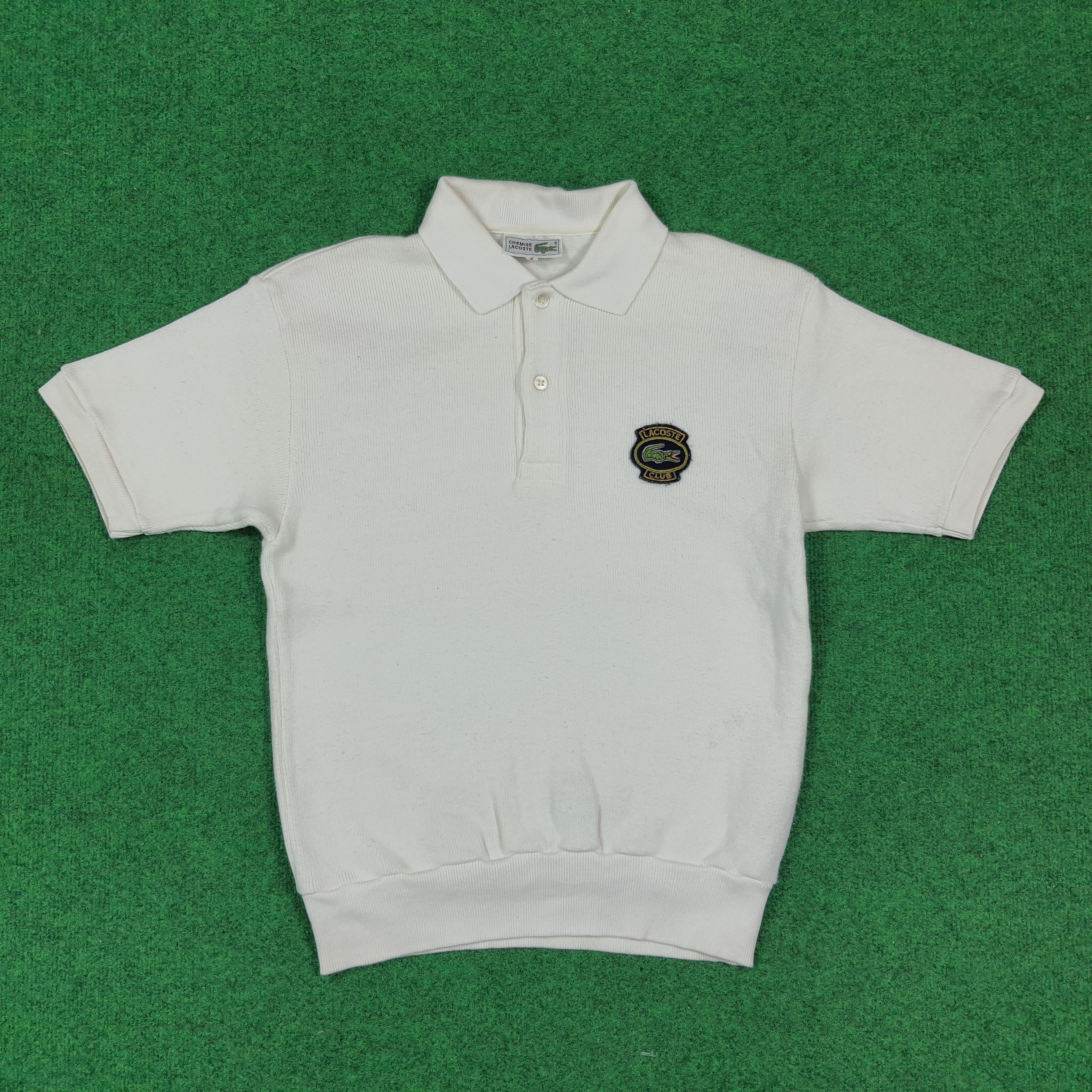 Lacoste Vintage Retro Chemise Lacoste Club Patch Polo Shirt C293N22 Size US S / EU 44-46 / 1 - 1 Thumbnail