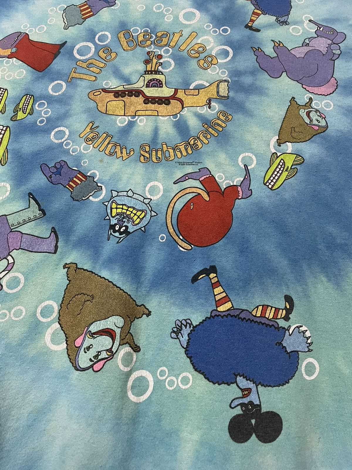 Vintage Vintage The Beatles Yellow Submarine Tie Dye Music Tee Size US M / EU 48-50 / 2 - 7 Thumbnail