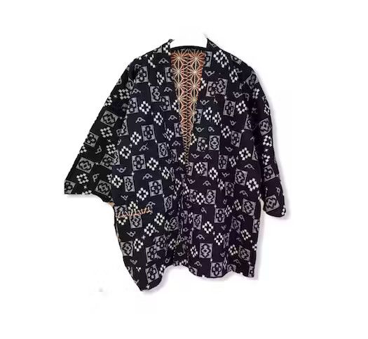 image of Kimono Japan Dragon Japanese Traditional Kimono Reversible Fullprint, Men's (Size Large)