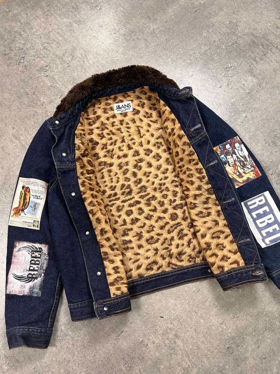 Dolce & Gabbana Dolce & Gabbana Rebel Denim Jacket Genuine Fur Rock-n-Roll Size US S / EU 44-46 / 1 - 14 Thumbnail