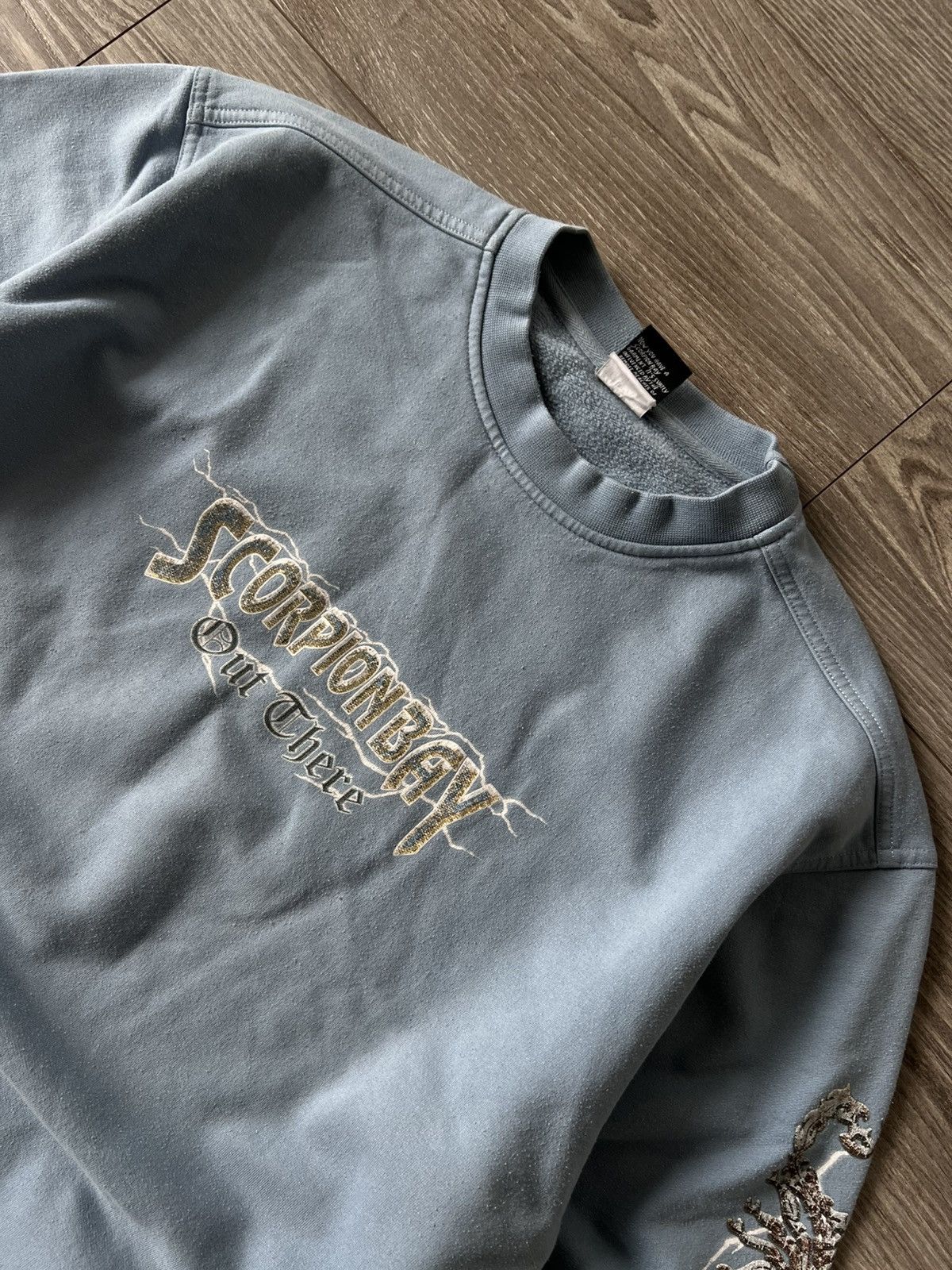 Vintage Vintage Y2K Scorpion Bay Overprint Blue American Sweatshirt Size US M / EU 48-50 / 2 - 6 Thumbnail