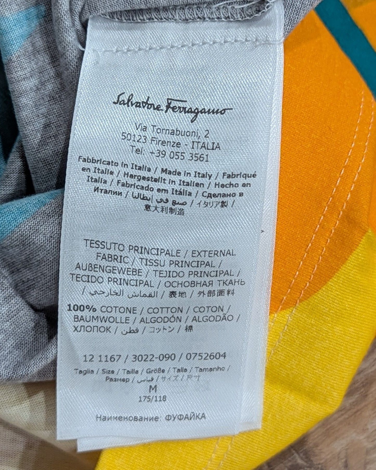 Salvatore Ferragamo Salvatore Ferragamo Graphic T-Shirt Green Multi Medium Size US M / EU 48-50 / 2 - 5 Thumbnail