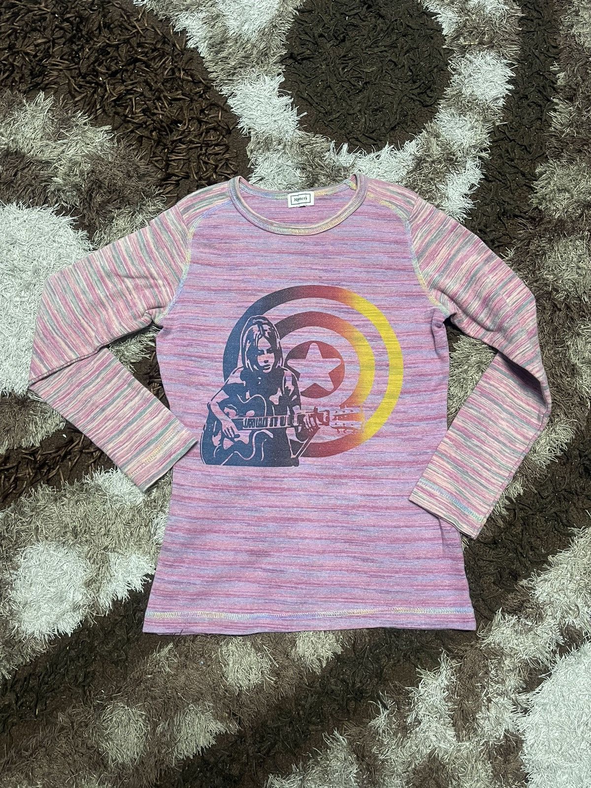 🇯🇵VINTAGE HYSTERIC GLAMOUR RAINBOW TEE VERY RARE 🇯🇵VINTAGE HYSTERIC GLAMOUR RAINBOW TEE VERY RARE