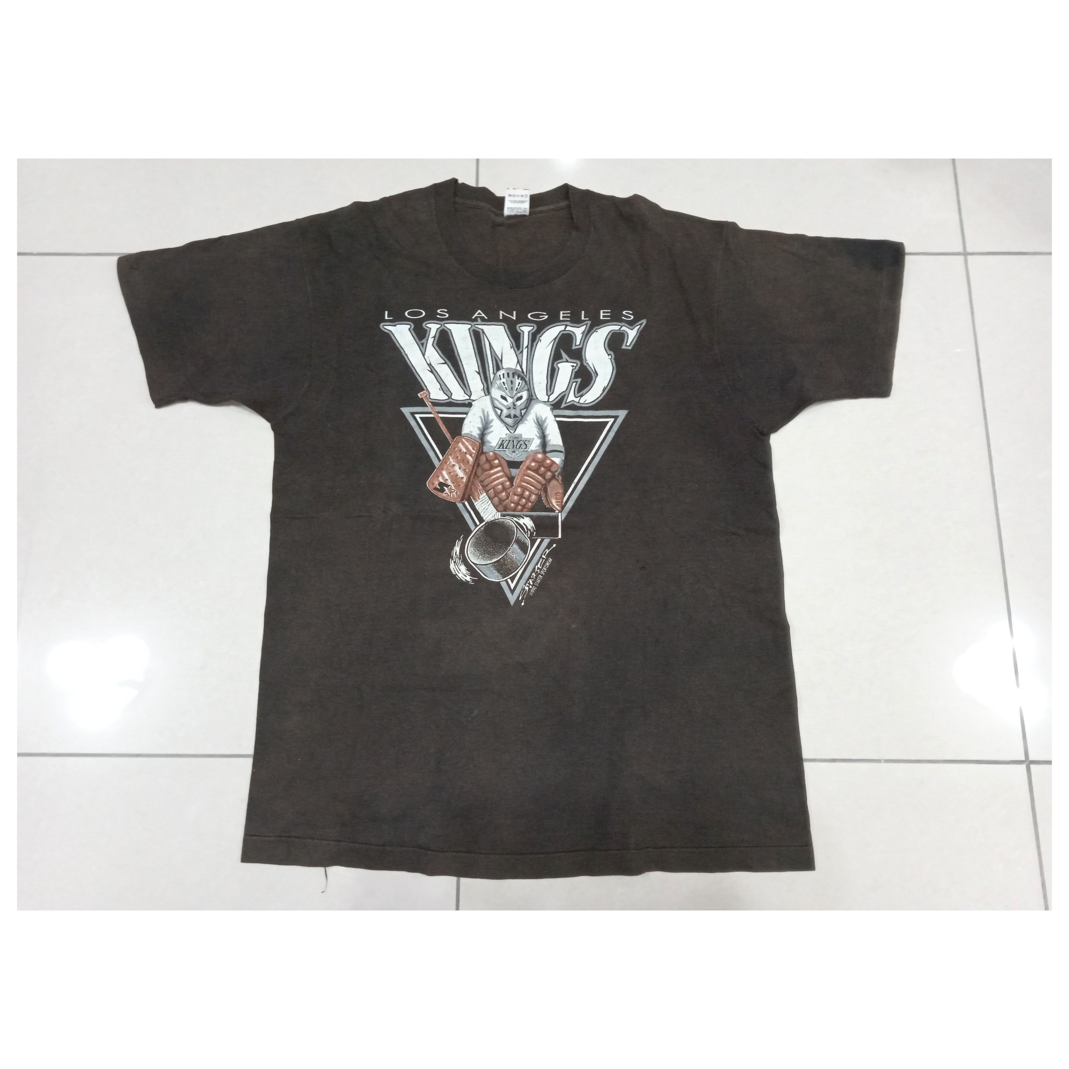 NHL × Vintage Vintage 90s NHL LA Kings T Shirt Size US XL / EU 56 / 4 - 1 Thumbnail