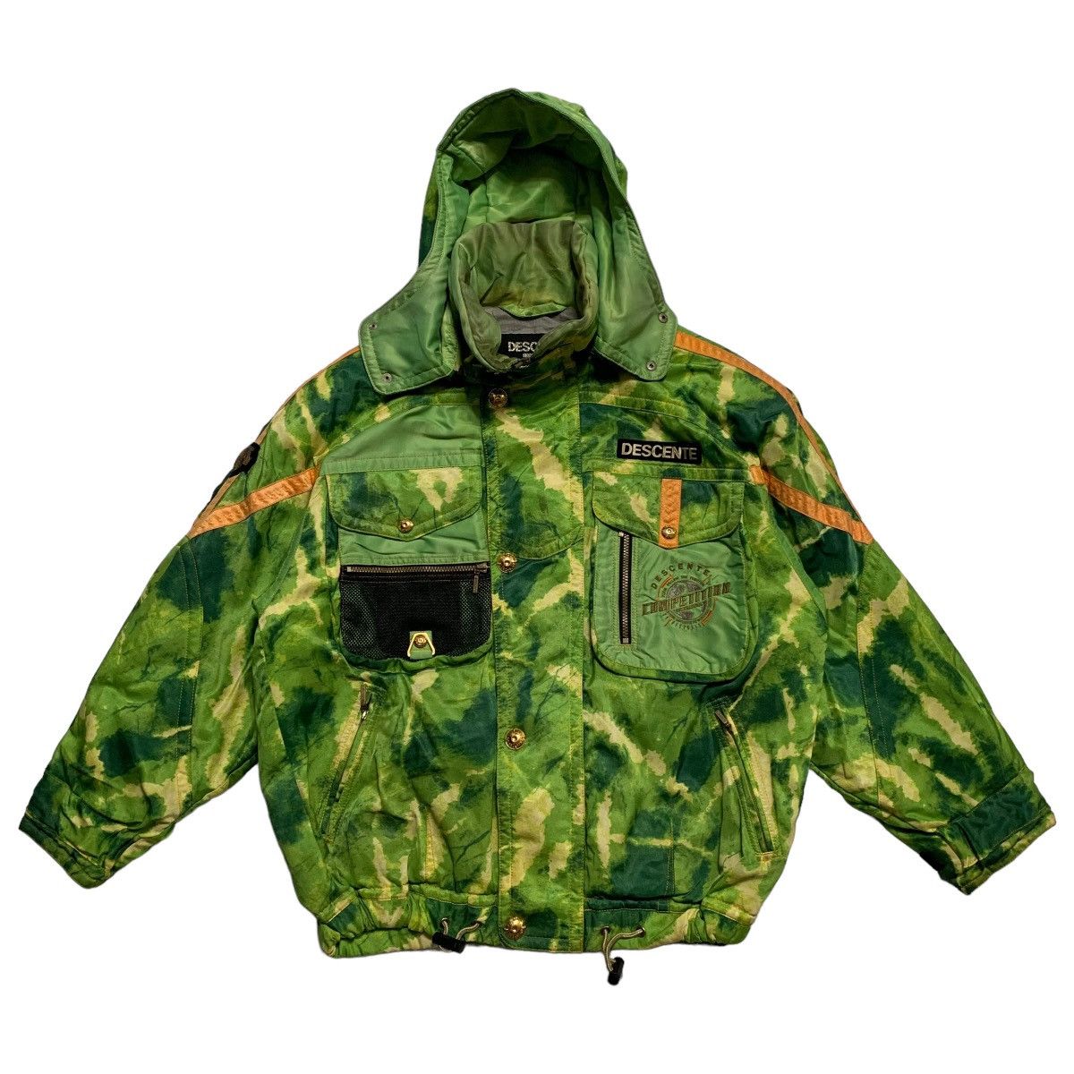 Descente Descente Green Camo Ski Jacket Size US L / EU 52-54 / 3 - 1 Thumbnail