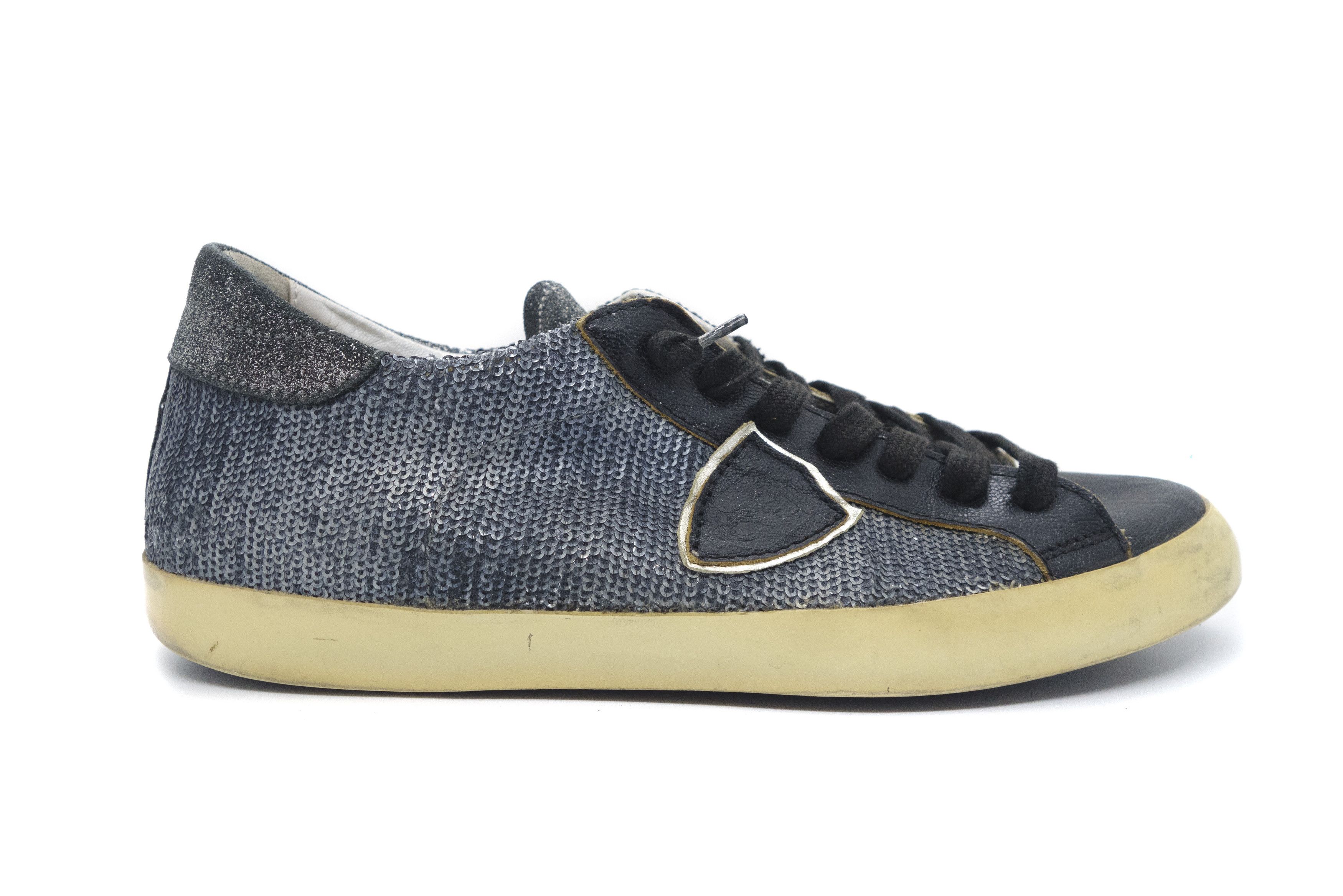 Philippe Model PRSX Glitters Low Grunge Sneakers Size US 9 / EU 42 - 2 Thumbnail