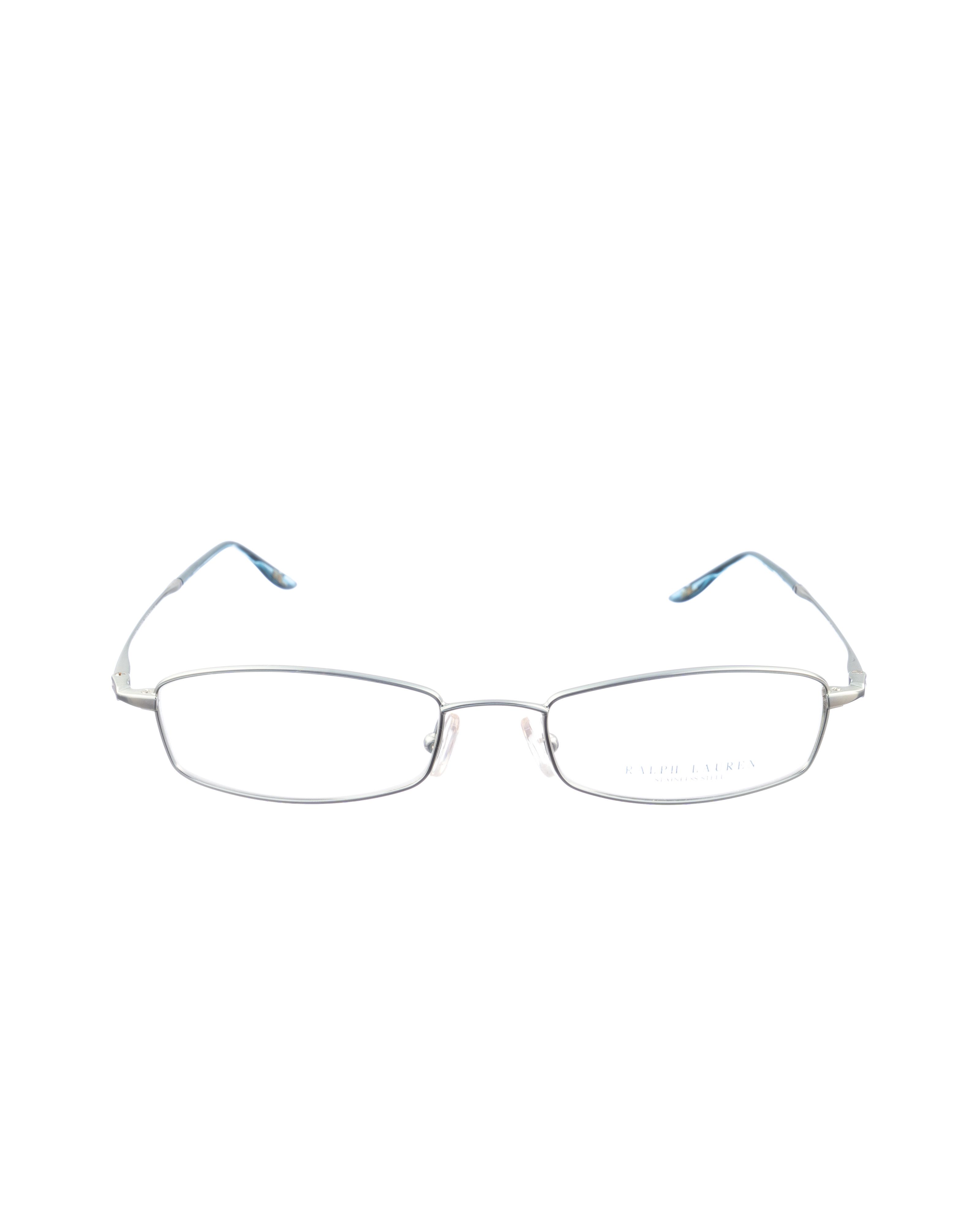 Ralph Lauren Ralph Lauren 00s Light Blue Metallic Rectangular Glasses Size ONE SIZE - 1 Thumbnail