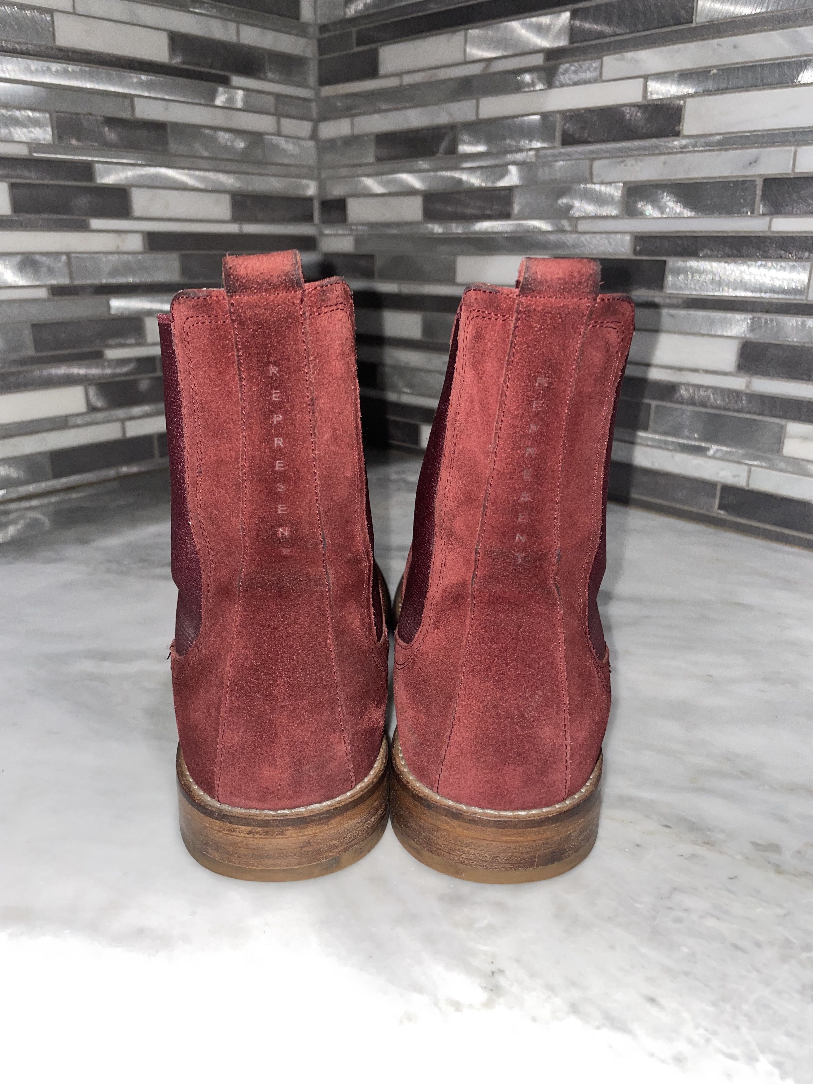 Represent Clo. Represent Chelsea Suede Leather Boot Merlot Size US 8 / EU 41 - 5 Thumbnail