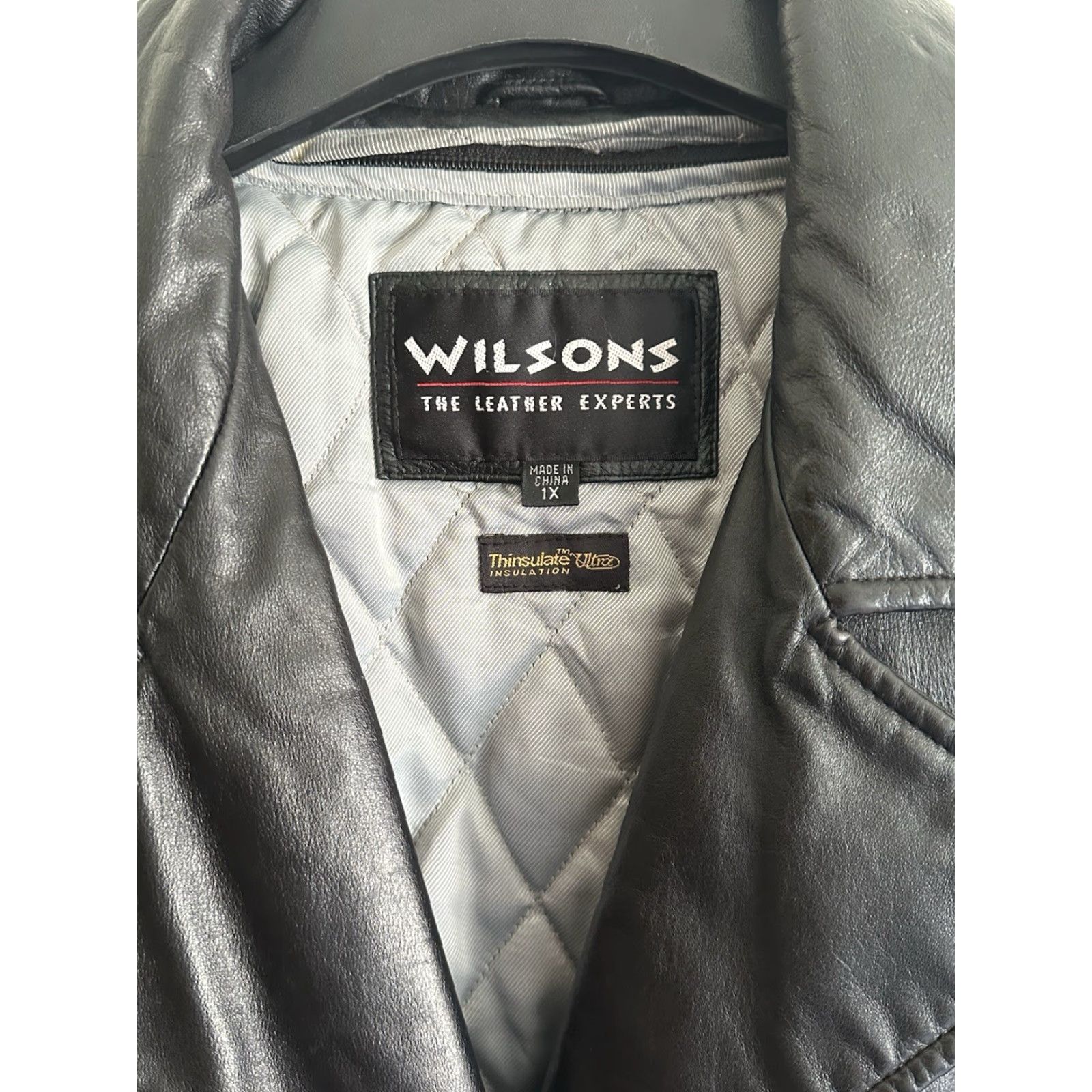 Vintage VINTAGE Wilsons Leather Jacket Women's 1X Black Belted Trench Coat Lined Moto Size XL / US 12-14 / IT 48-50 - 3 Thumbnail