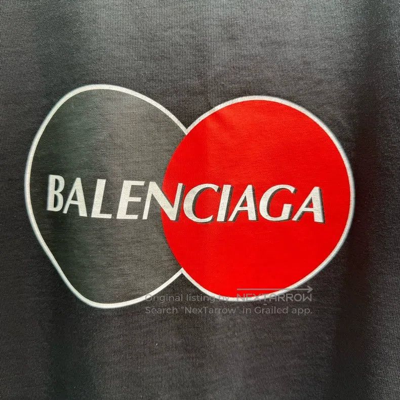 Balenciaga Balenciaga Mastercard Printed Logo Short Sleeve Size US S / EU 44-46 / 1 - 3 Thumbnail