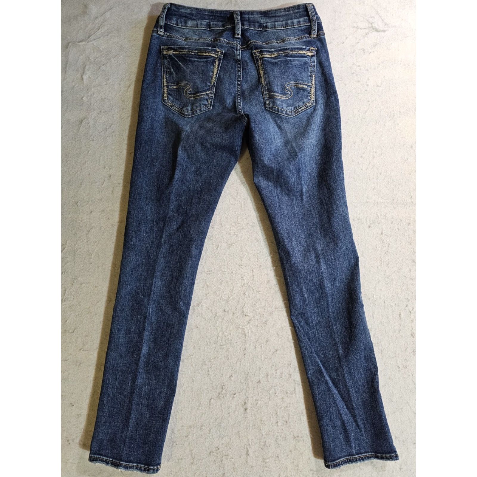 Silver Jeans Co. Silver Jeans Signature Suki Slim Denim Jeans Women's W28 L27 Medium Wash Clothing Jeans Size 28" / US 6 / IT 42 - 7 Thumbnail
