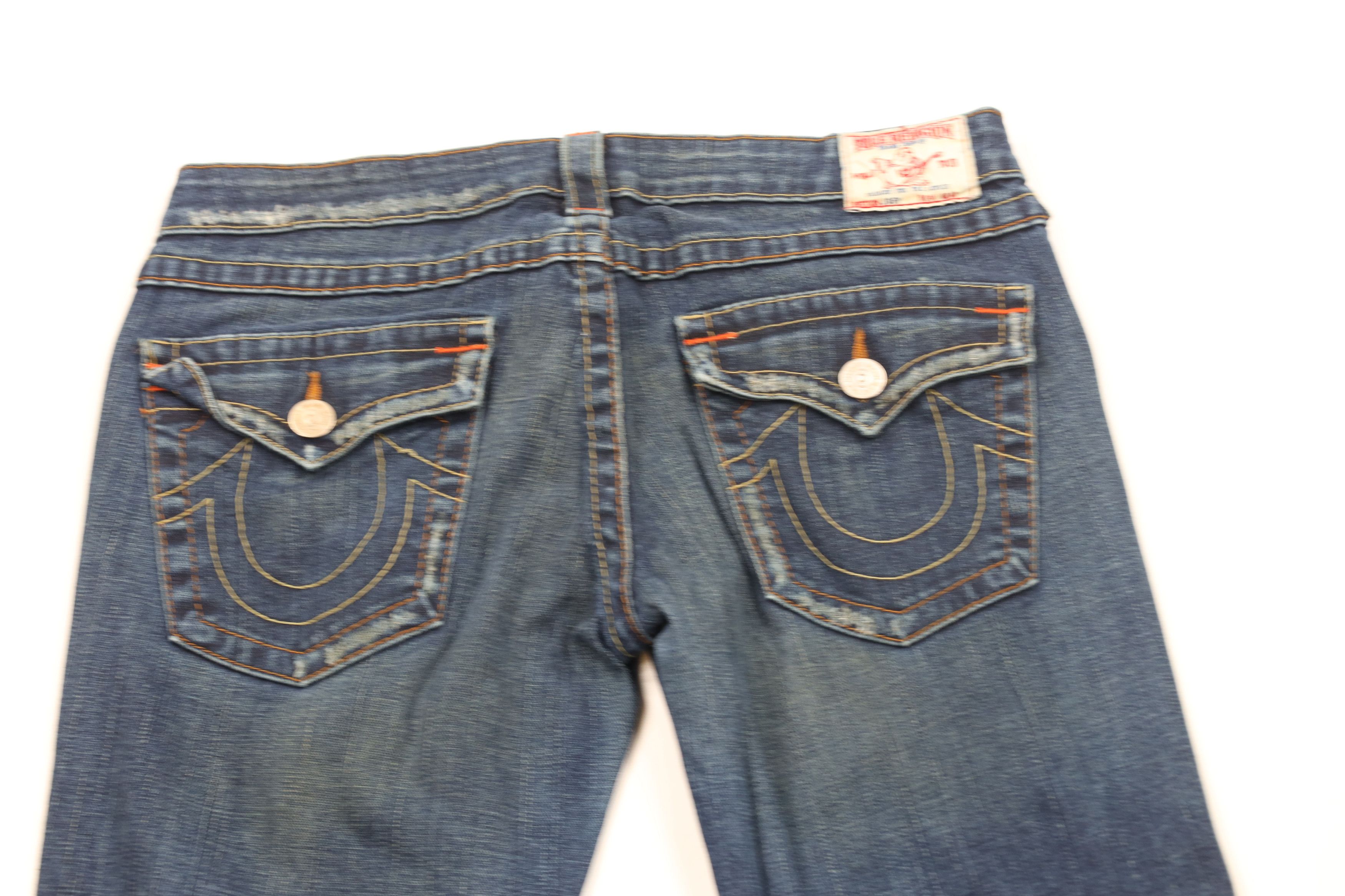 True Religion Vintage True Religion Babydoll Wide Leg Denim Jeans USA Size 31" - 10 Thumbnail