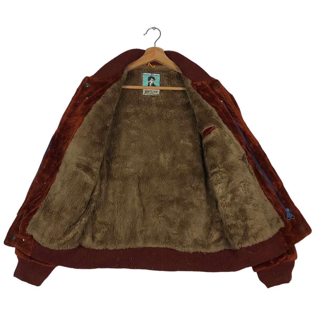 Toyo Enterprises 🔥80’s VTG BOMBER JACKET MINK FUR LINING HON JIN OPTI ZIPPER Size US M / EU 48-50 / 2 - 11 Thumbnail