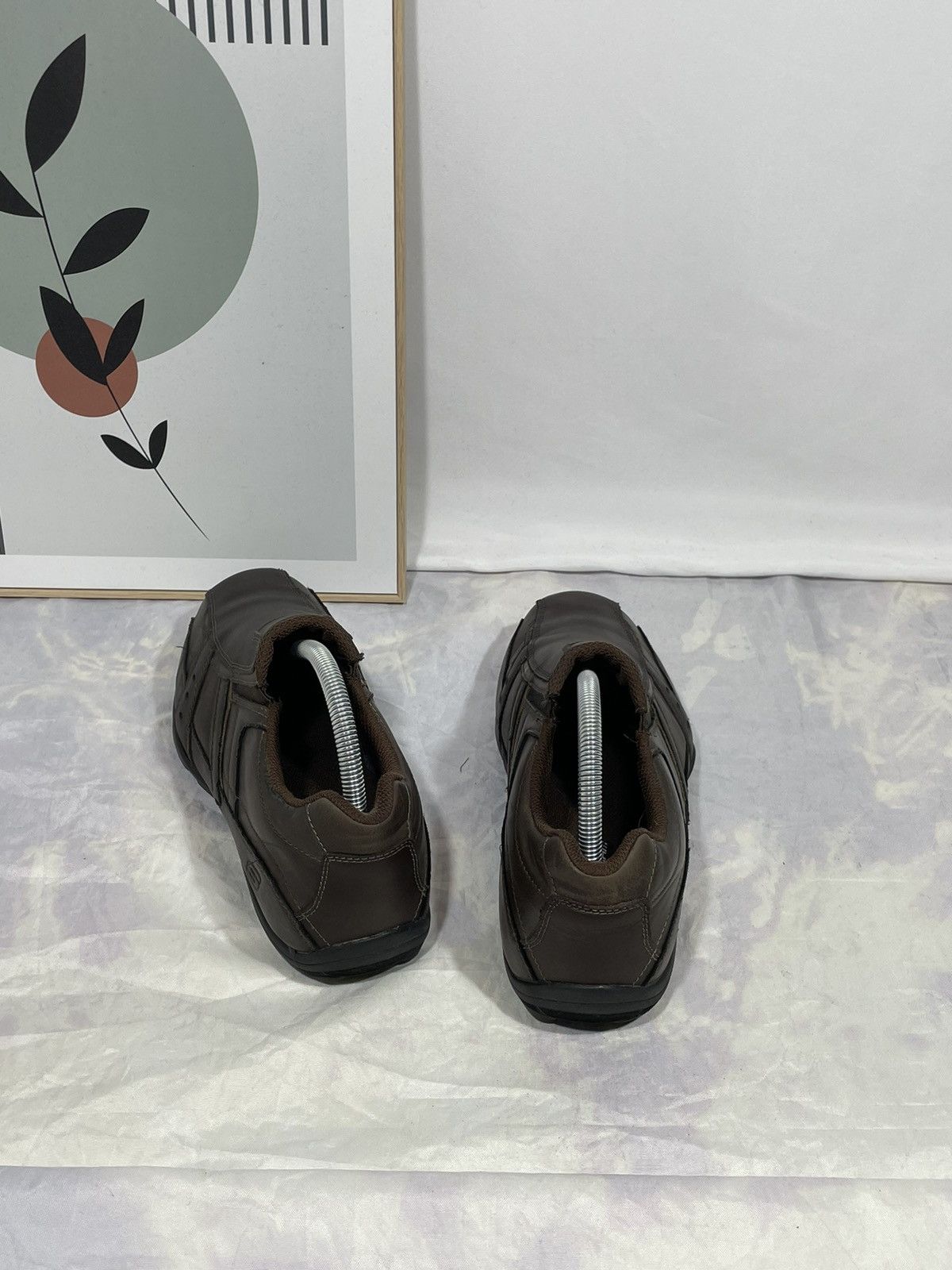 SKECHERS × Vintage Skechers Marter Mens Slip On Sneakers in Brown Size US 10.5 / EU 43-44 - 5 Thumbnail