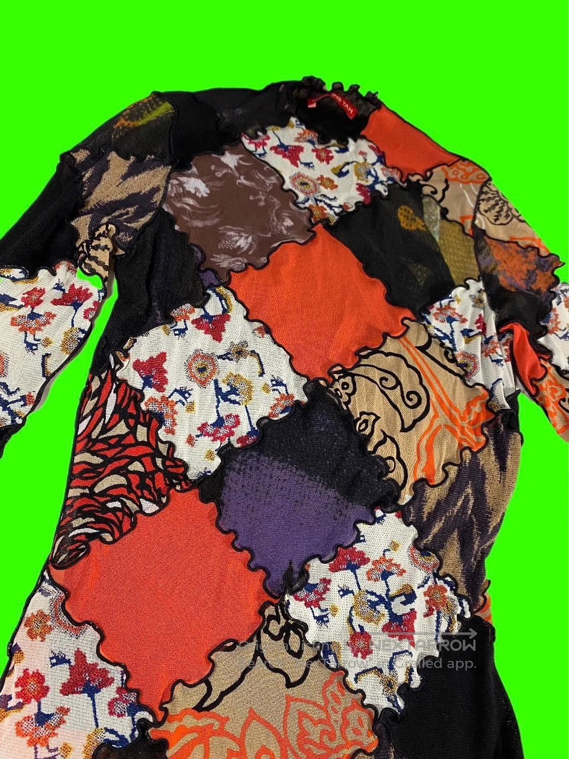 Vivienne Tam Vivienne Tam Mesh Patchwork Top. Size M / US 6-8 / IT 42-44 - 2 Thumbnail