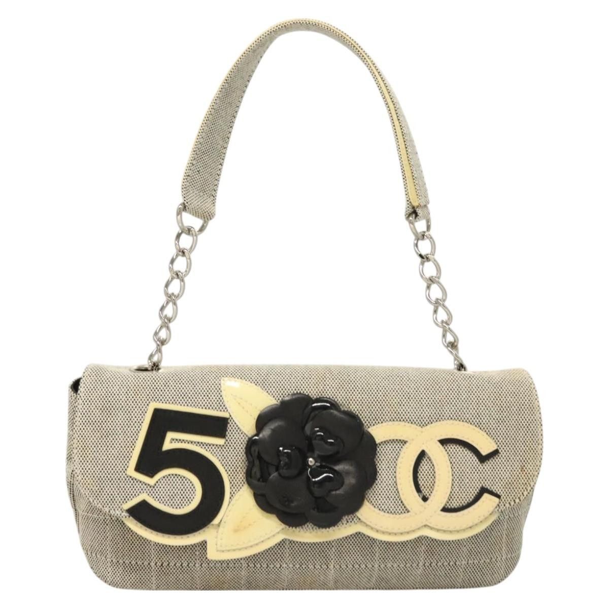 Chanel Chanel Camellia No.5 Flap Bag Canvas Size ONE SIZE - 1 Thumbnail