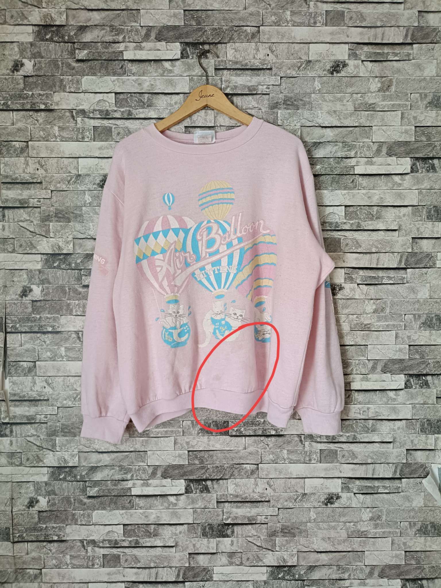Vintage Vintage scarab San Francisco cats balloon oversized sweater Size ONE SIZE - 7 Thumbnail