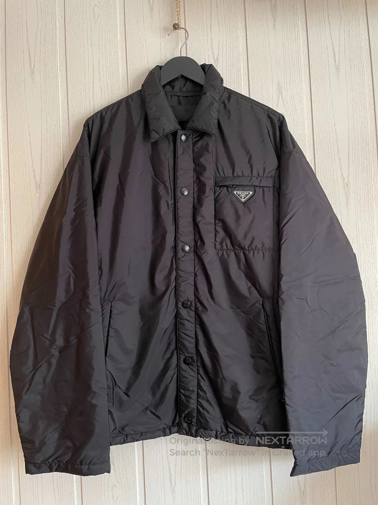Prada 2025 Black Cotton Jacket Men.