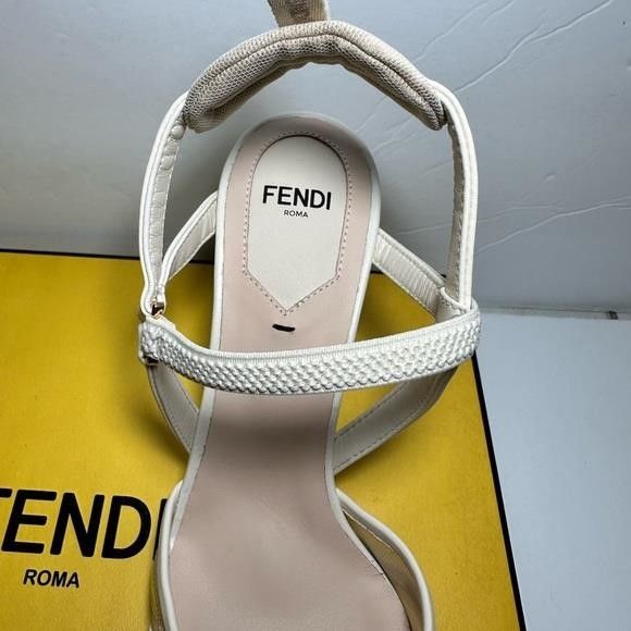 Fendi FENDI Leather Mesh Accents Slingback Pumps","description":"F Size US 6 / IT 36 - 11 Thumbnail