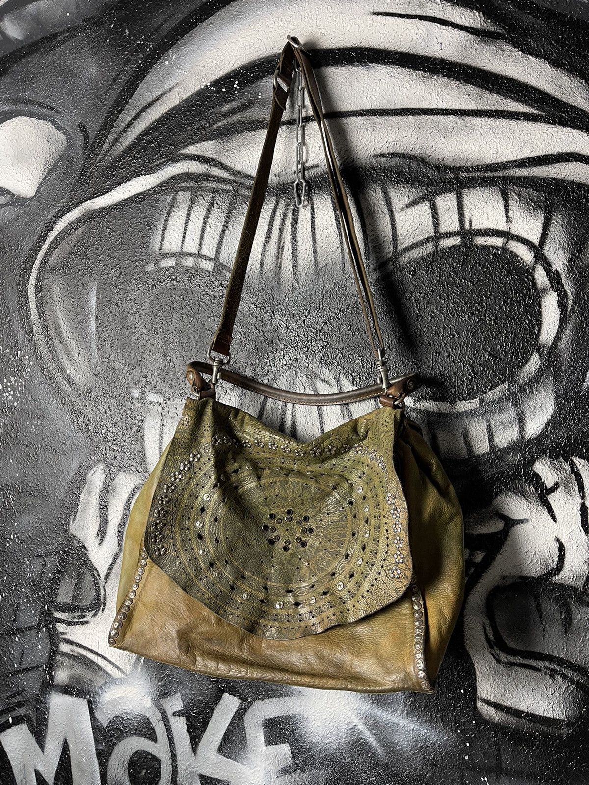 Campomaggi Italian Avant Garde Leather Crossbody Bag, Women's