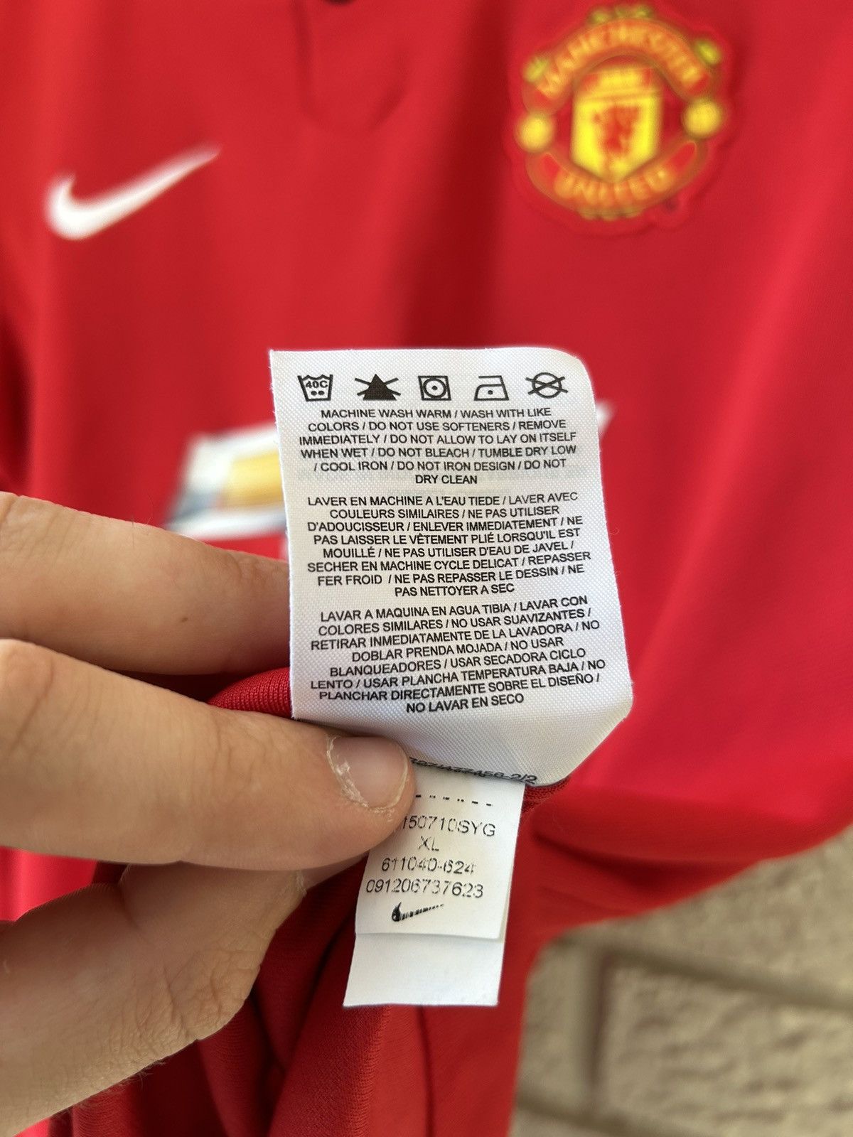 Nike × Vintage Nike Manchester United 2014 Soccer Jersey Size US S / EU 44-46 / 1 - 13 Thumbnail