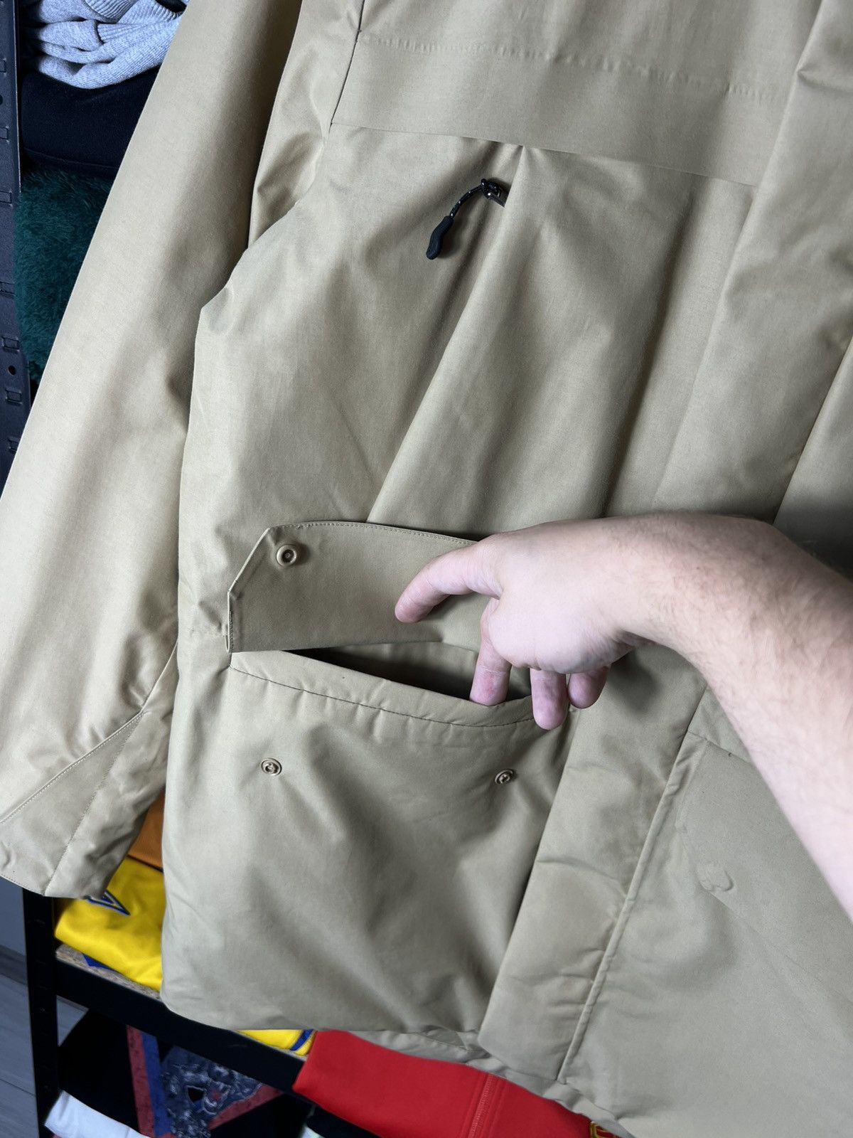 Polo Ralph Lauren 🧥 RLX Ralph Lauren Water-Repellent Faille Hooded Jacket Y2K Size US M / EU 48-50 / 2 - 11 Thumbnail
