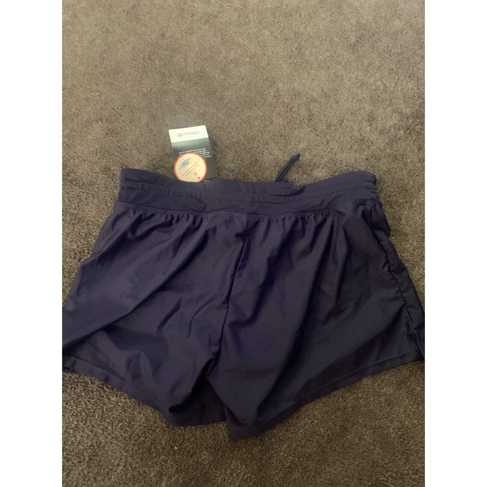 Vintage VINTAGE? NWT - Chin Fun Sports Womens Shorts Blue XL Adjustable Waist Womens Shorts XL Blue Fun Adjustable Waist Size 40" / US 18 - 5 Thumbnail