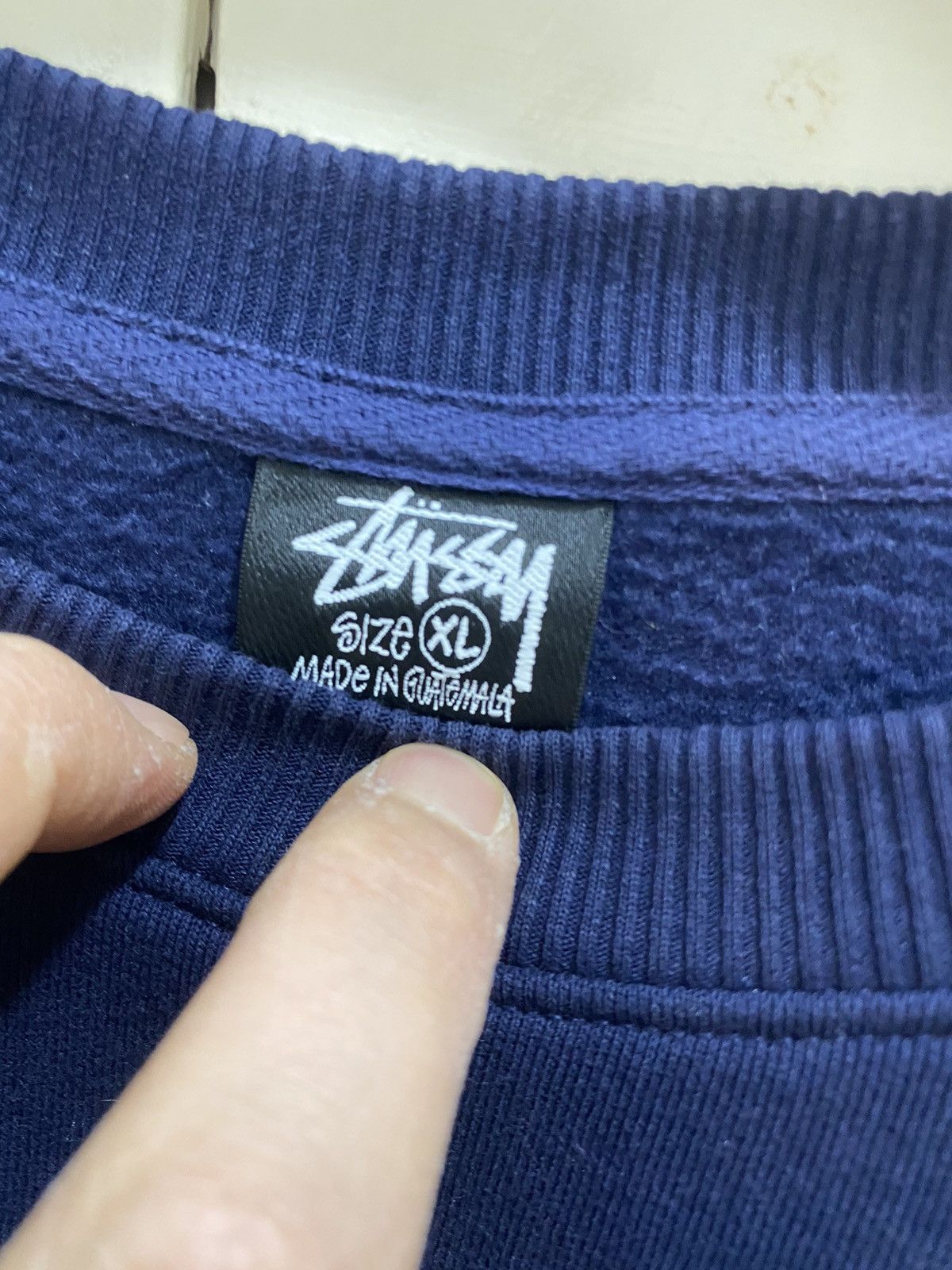 Stussy Stüssy Dadi sweatshirt, size XL, blue, with print, used Size US XL / EU 56 / 4 - 9 Thumbnail