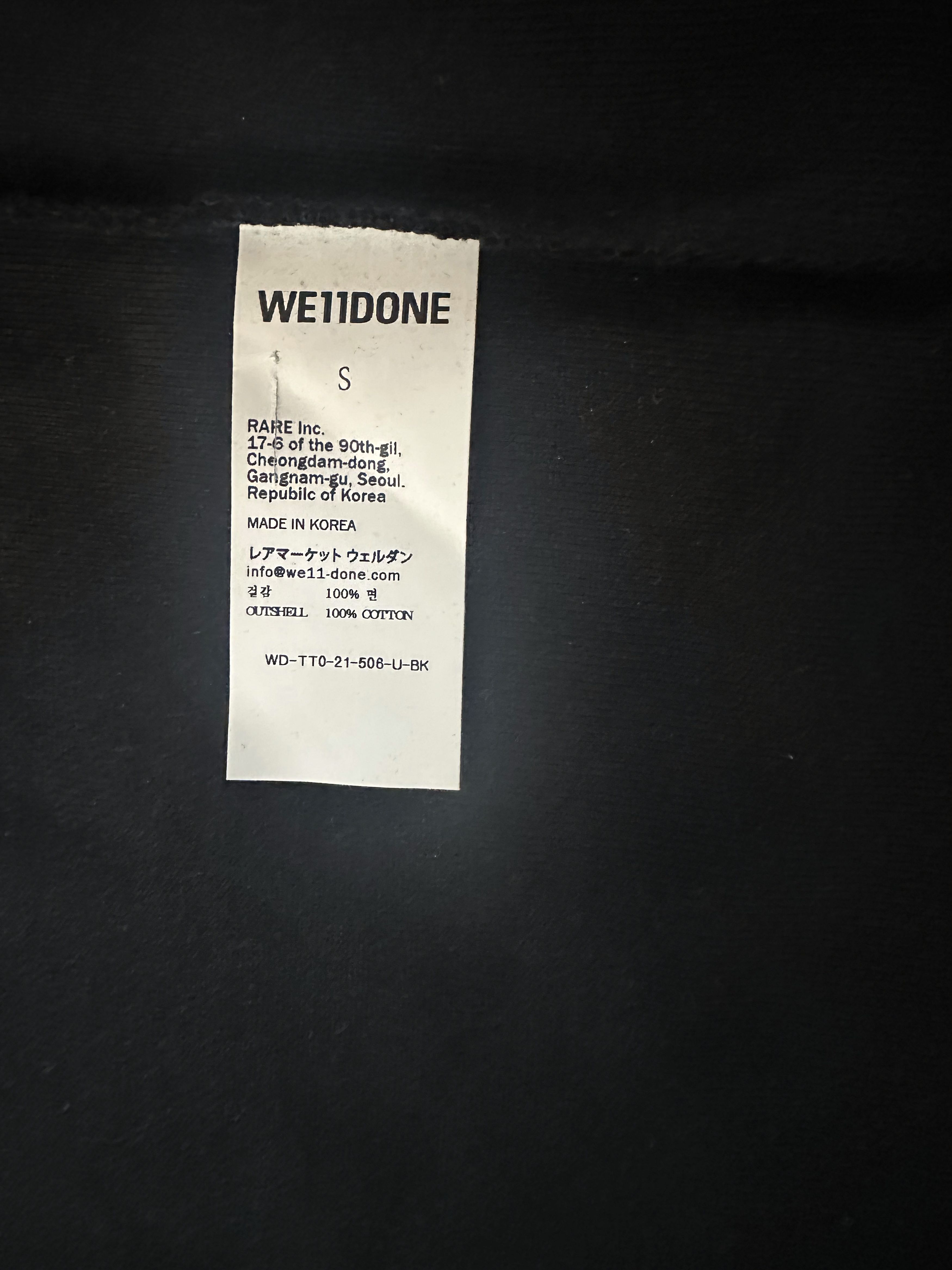 WE11DONE WE11DONE Black Button Up Short Sleeve Size US S / EU 44-46 / 1 - 6 Thumbnail