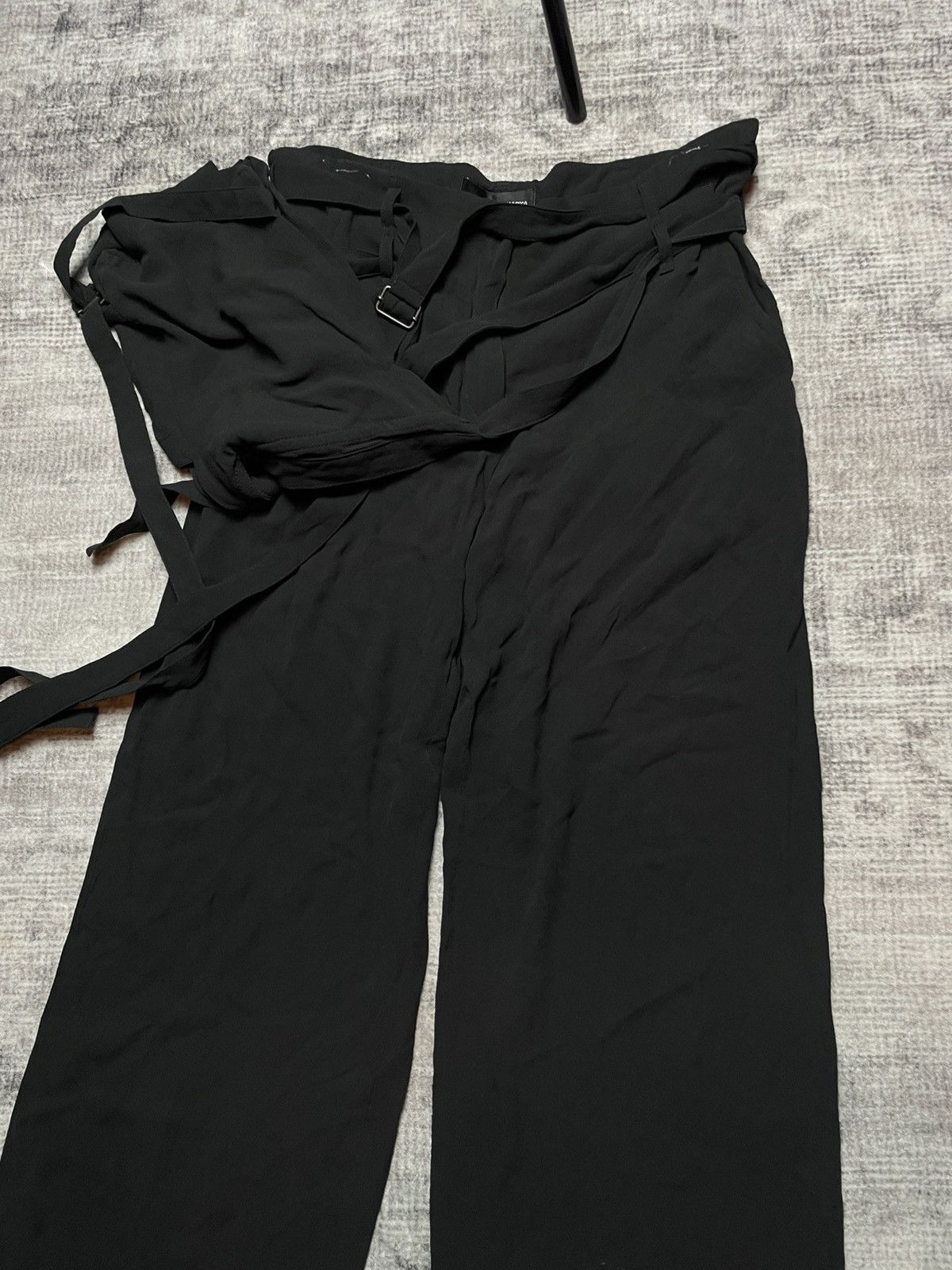 Ann Demeulemeester Ann Demeulemeester Silk Bondage Cargo Pants Size US 30 / EU 46 - 6 Thumbnail