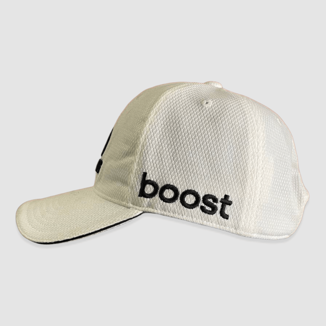 Adidas Adidas Boost White Polyester Hat Cap Free Size Size ONE SIZE - 4 Thumbnail
