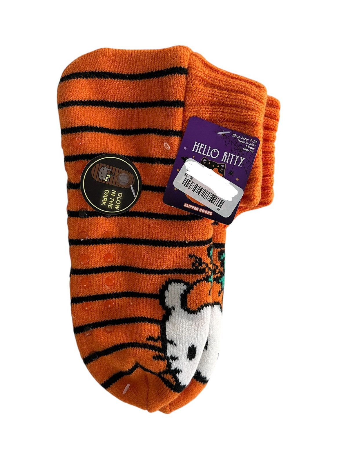 Other Hello Kitty Halloween Glow In The Dark Slipper Socks 4-10 Size ONE SIZE - 1 Thumbnail