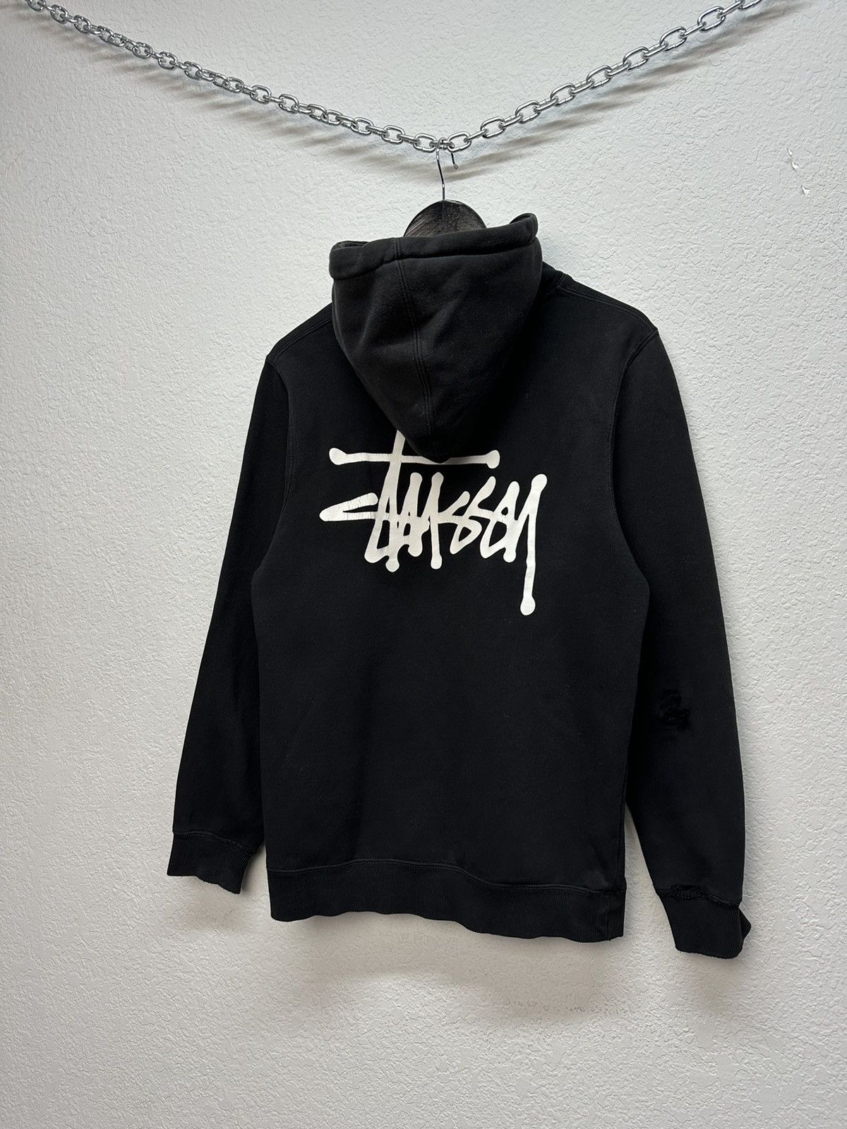 Stussy × Vintage Vintage Stussy Big Logo Boxy Fit Hoodie Y2K Archival Size US S / EU 44-46 / 1 - 4 Thumbnail