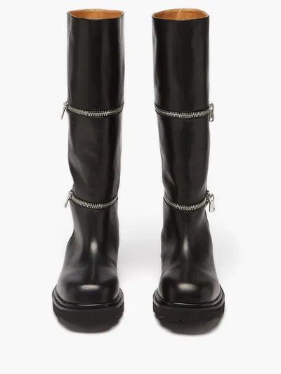 Marni o1y1025 Leather Boots in Black Size US 11 / IT 41 - 3 Thumbnail