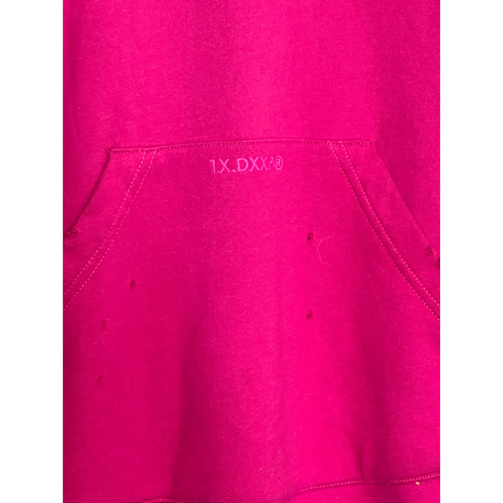 10 Deep 10Deep fuchsia distressed hoodie sweatshirt size X Large Size US XL / EU 56 / 4 - 9 Thumbnail