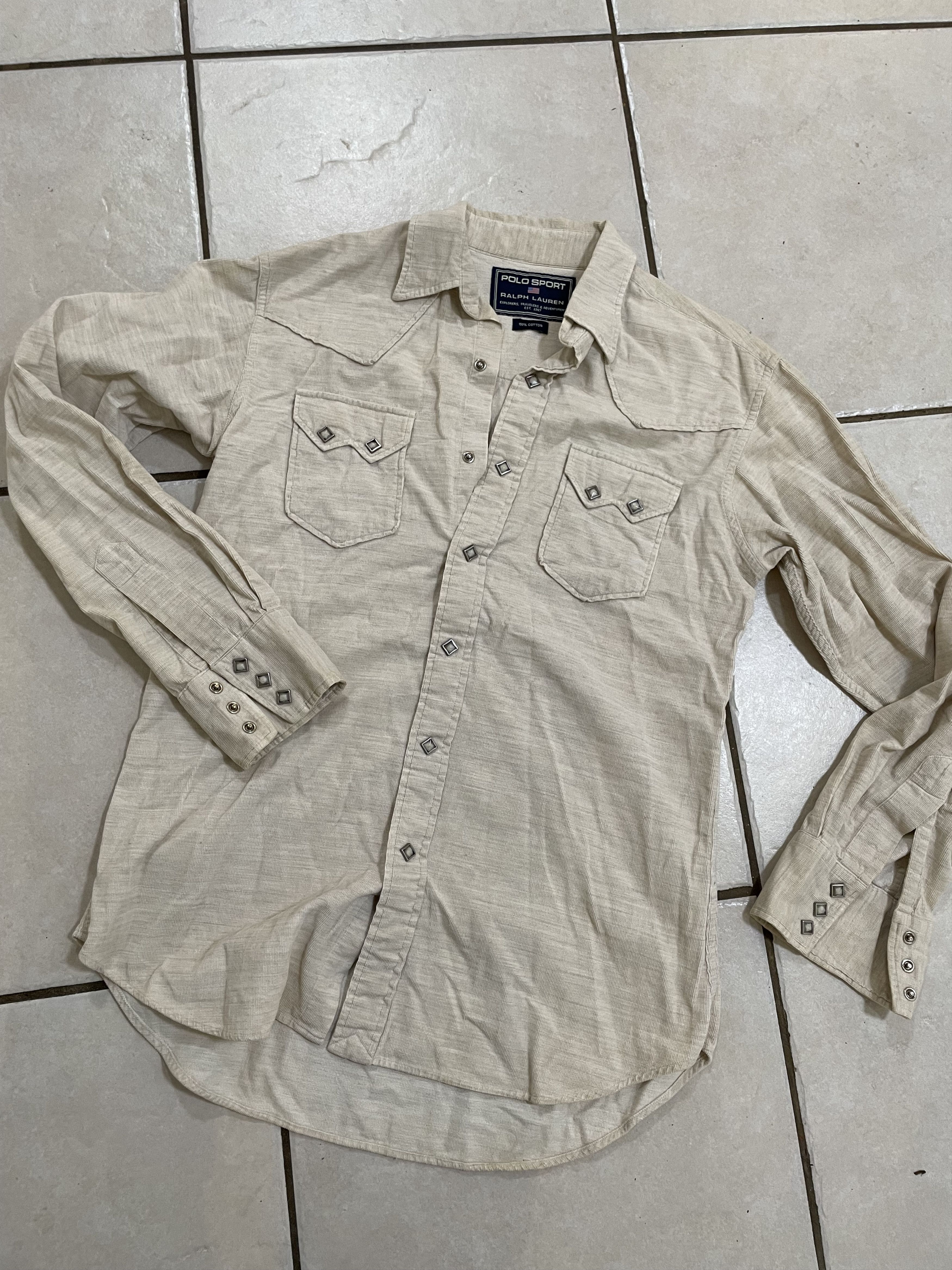 Polo Ralph Lauren Polo sport Ralph Lauren western style button up corduroy Size US S / EU 44-46 / 1 - 1 Thumbnail