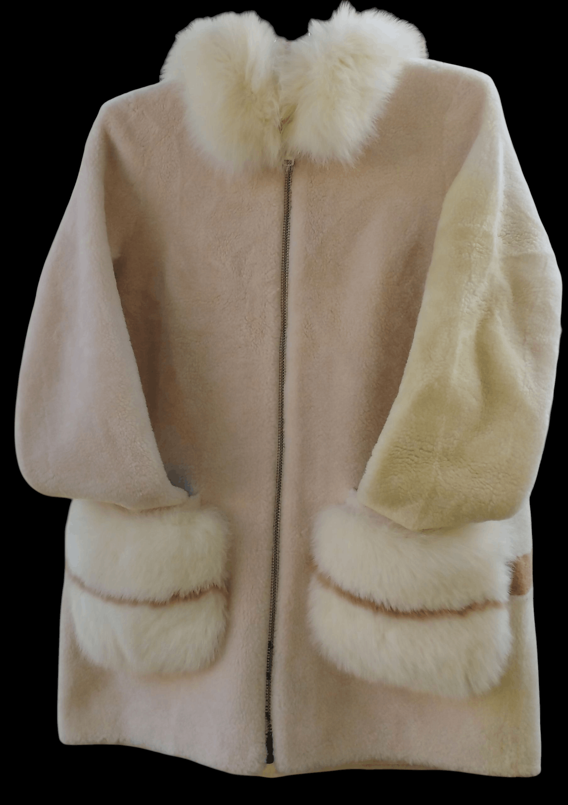 Vintage Mare Monte Saga Furs Wool Coat Size M / US 6-8 / IT 42-44 - 1 Thumbnail