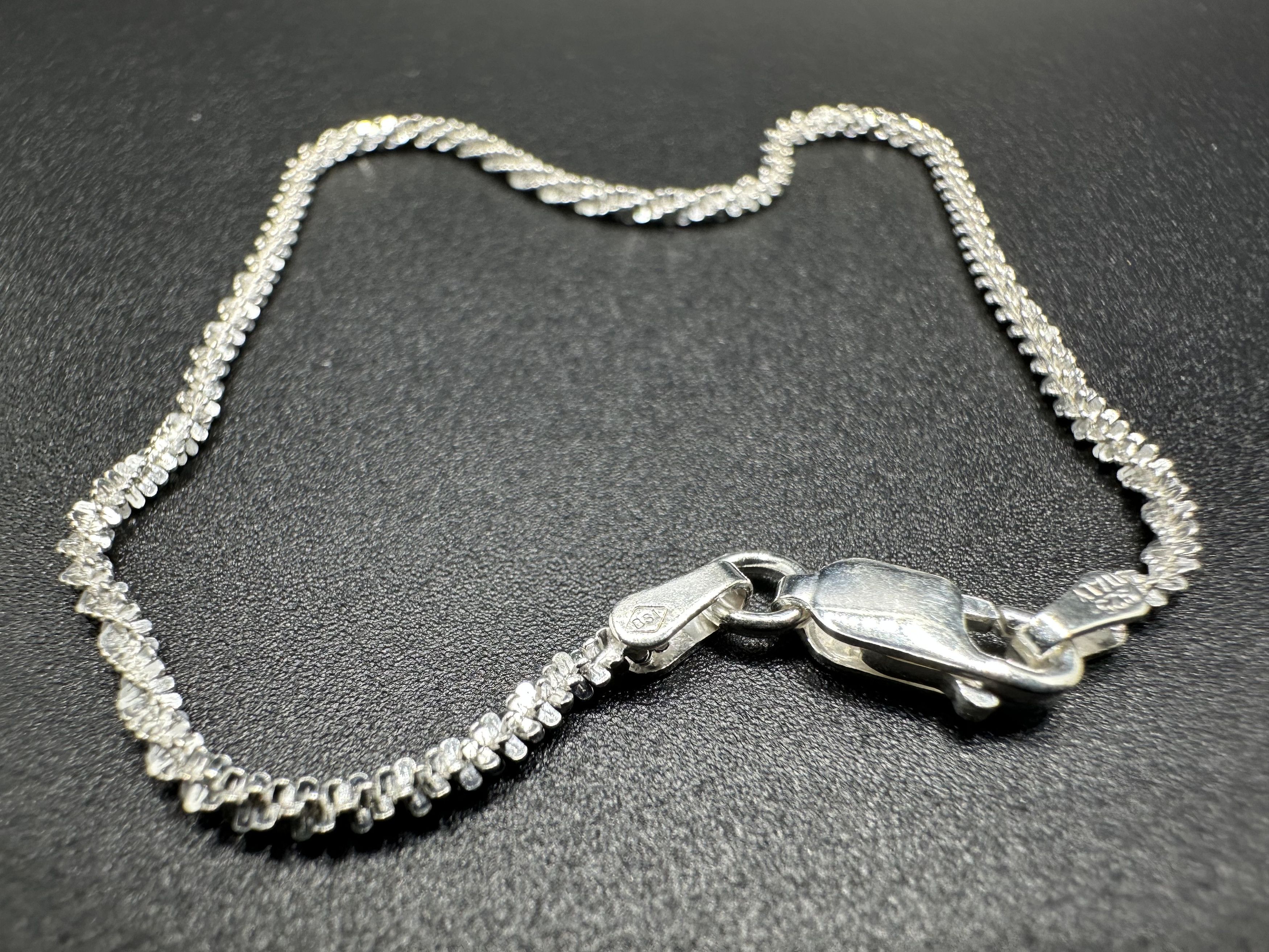 Jewelry STERLING SILVER 925 "TWISTED ROCK" BRACELET Size ONE SIZE - 6 Thumbnail