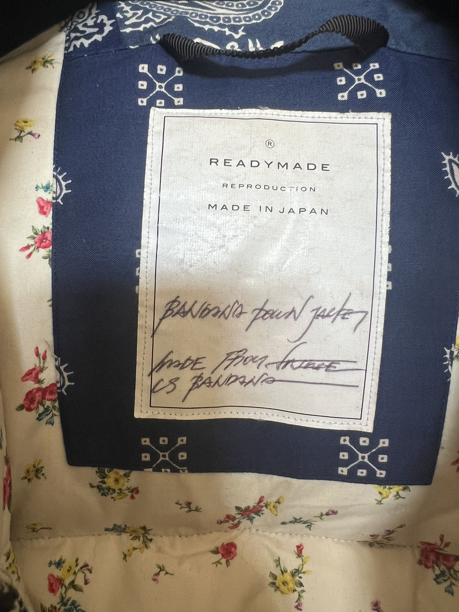 READYMADE ReadyMade Blue Bandana Paisley Puffer Jacket sz 0 Size US XS / EU 42 / 0 - 9 Thumbnail