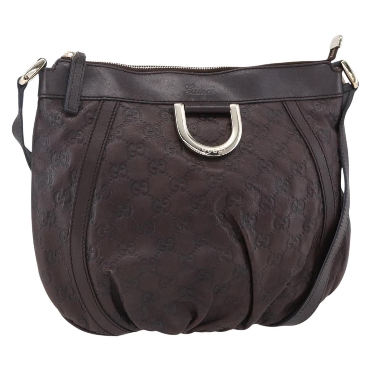 Gucci D Ring Messenger Bag Guccissima Leather