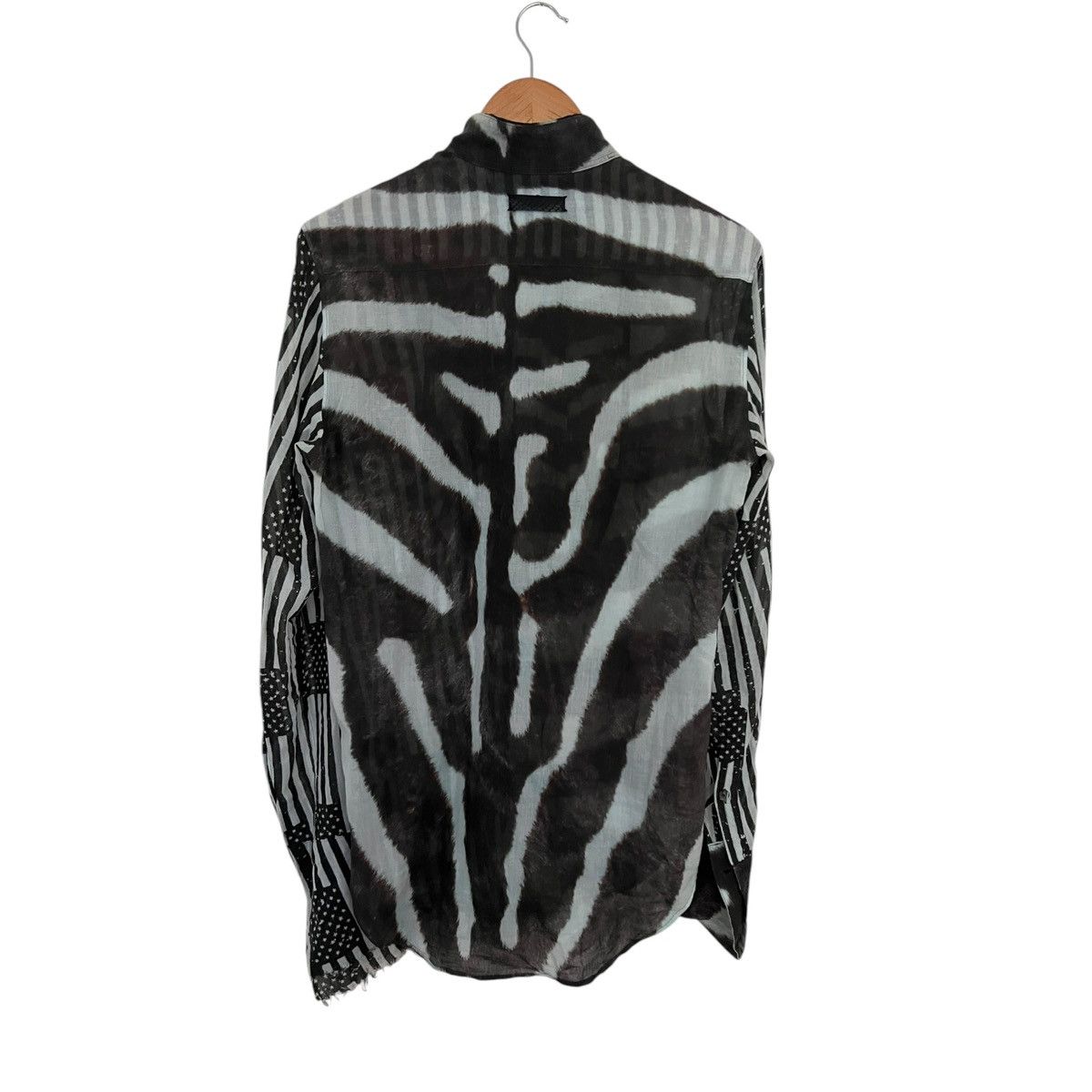 If Six Was Nine Ifsixwasnine txs zebra star sheer shirt Size US M / EU 48-50 / 2 - 3 Thumbnail