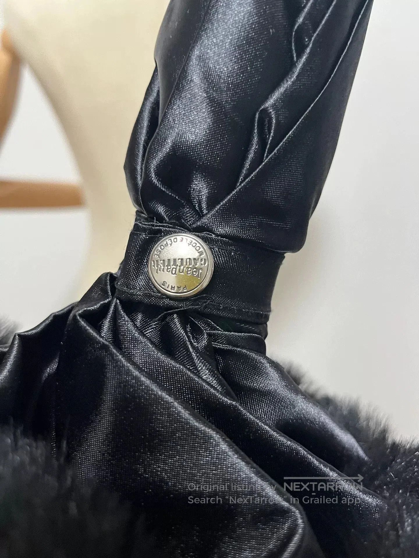 Jean Paul Gaultier Jean Paul Gaultier Fur Trim Umbrella. Size ONE SIZE - 6 Thumbnail