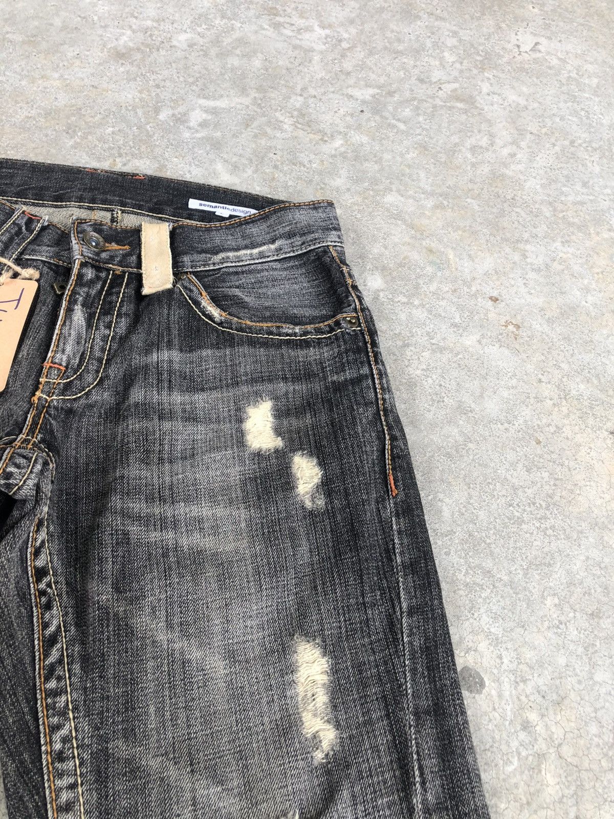 semanticdesign Semantic Design Flared Jeans Distressed Jeans Size US 32 / EU 48 - 15 Thumbnail