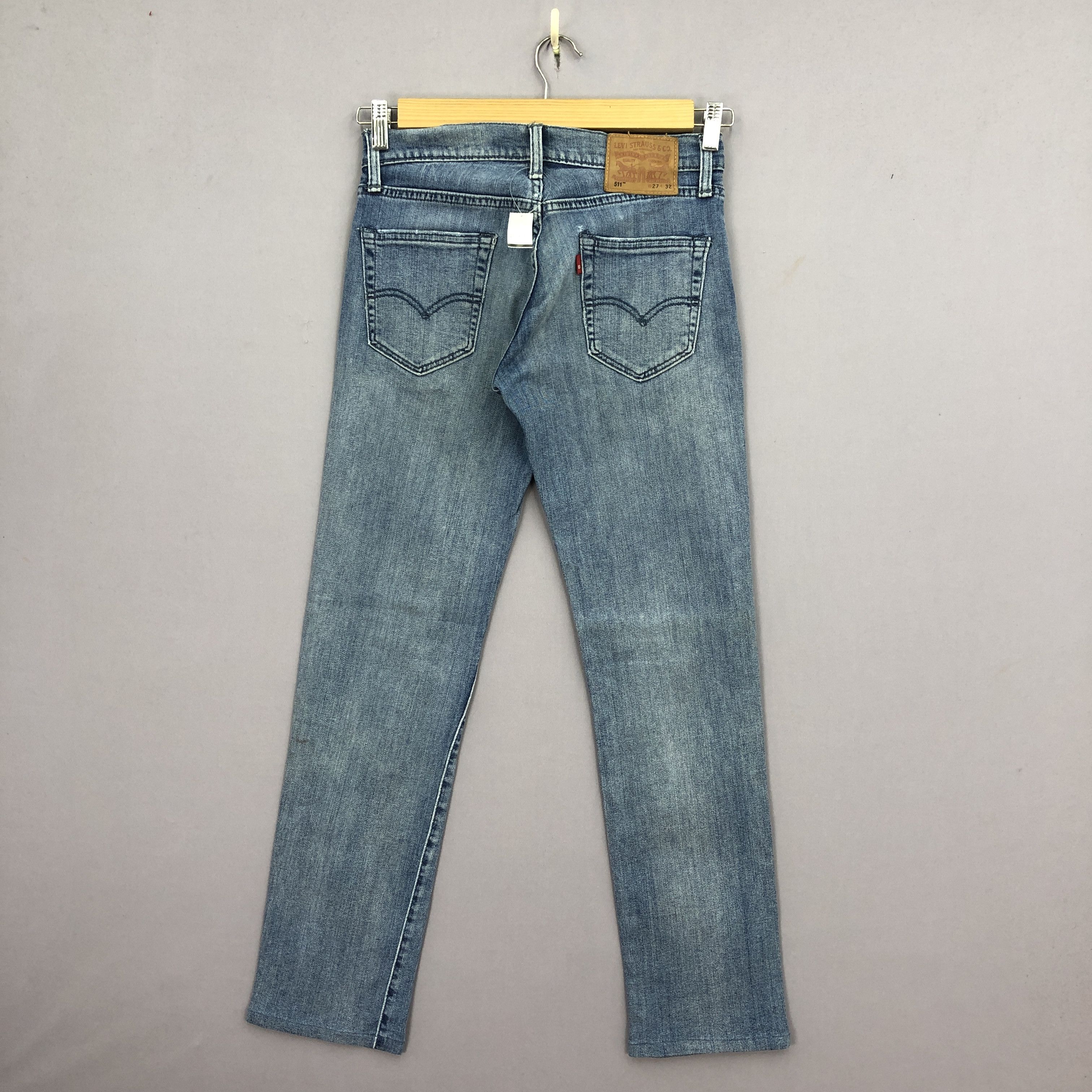 Levi's Vintage Levis 511 Jeans Light Wash Skinny Denim BS47170 Size 28" / US 6 / IT 42 - 2 Thumbnail