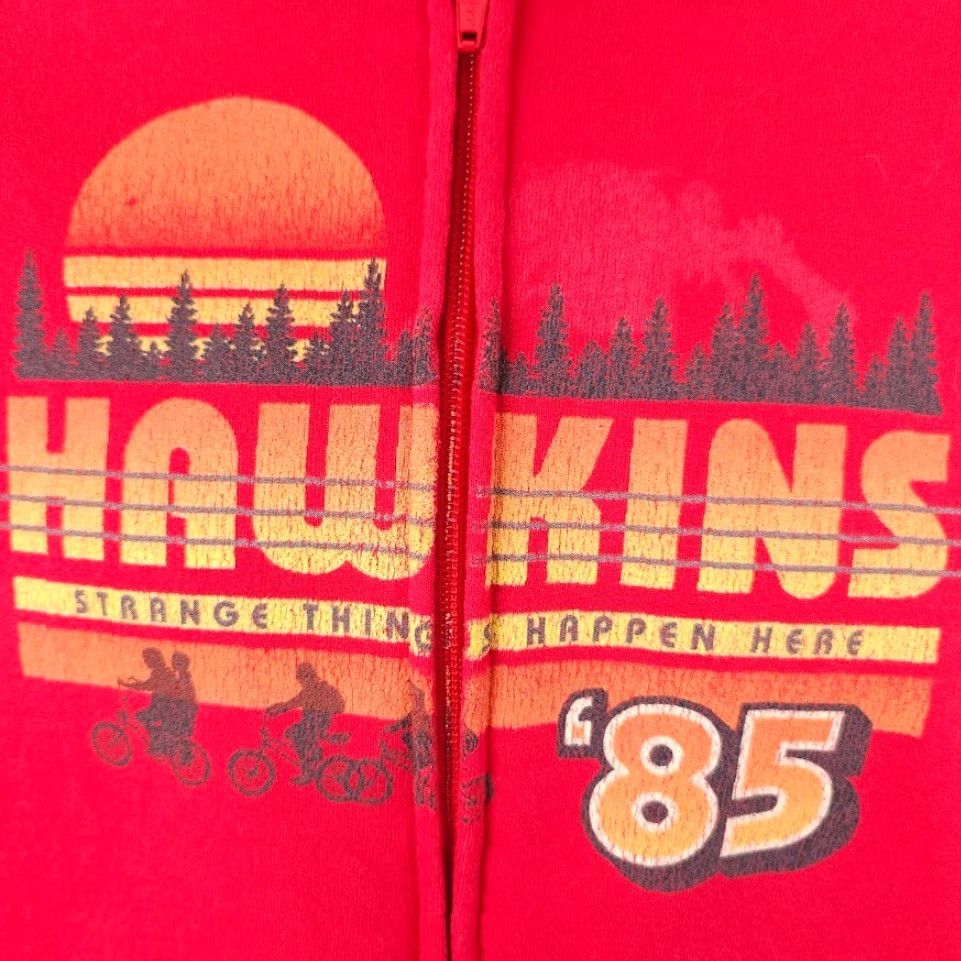Etro VINTAGE Stranger Things Sweatshirt Hoodie Mens Red 80s Retro Full Zip Hawkins Size Small Size US S / EU 44-46 / 1 - 3 Thumbnail