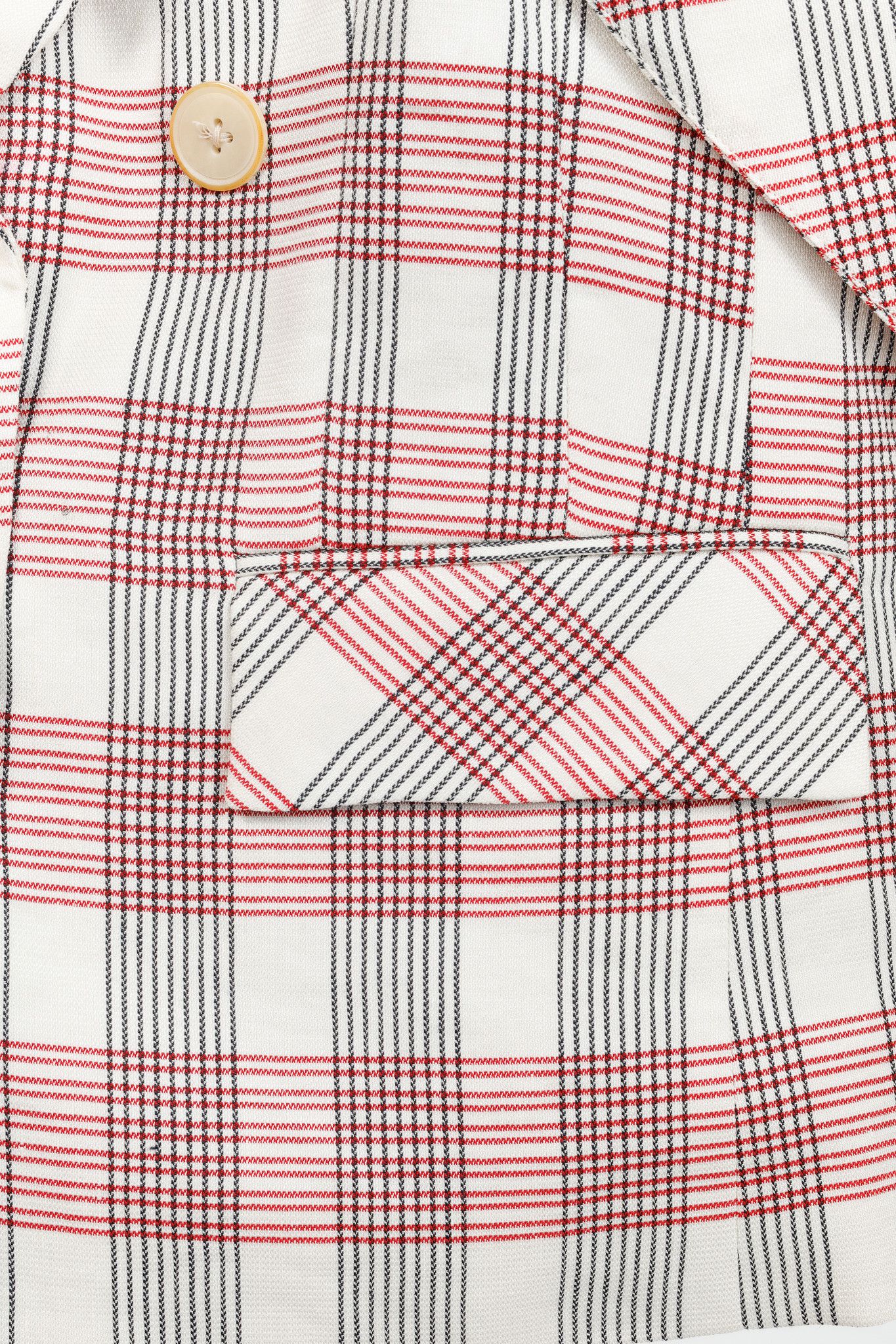 Veronica Beard Veronica Beard Rosa Red & White Plaid Ruffle-Sleeve Vest Size M / US 6-8 / IT 42-44 - 7 Thumbnail