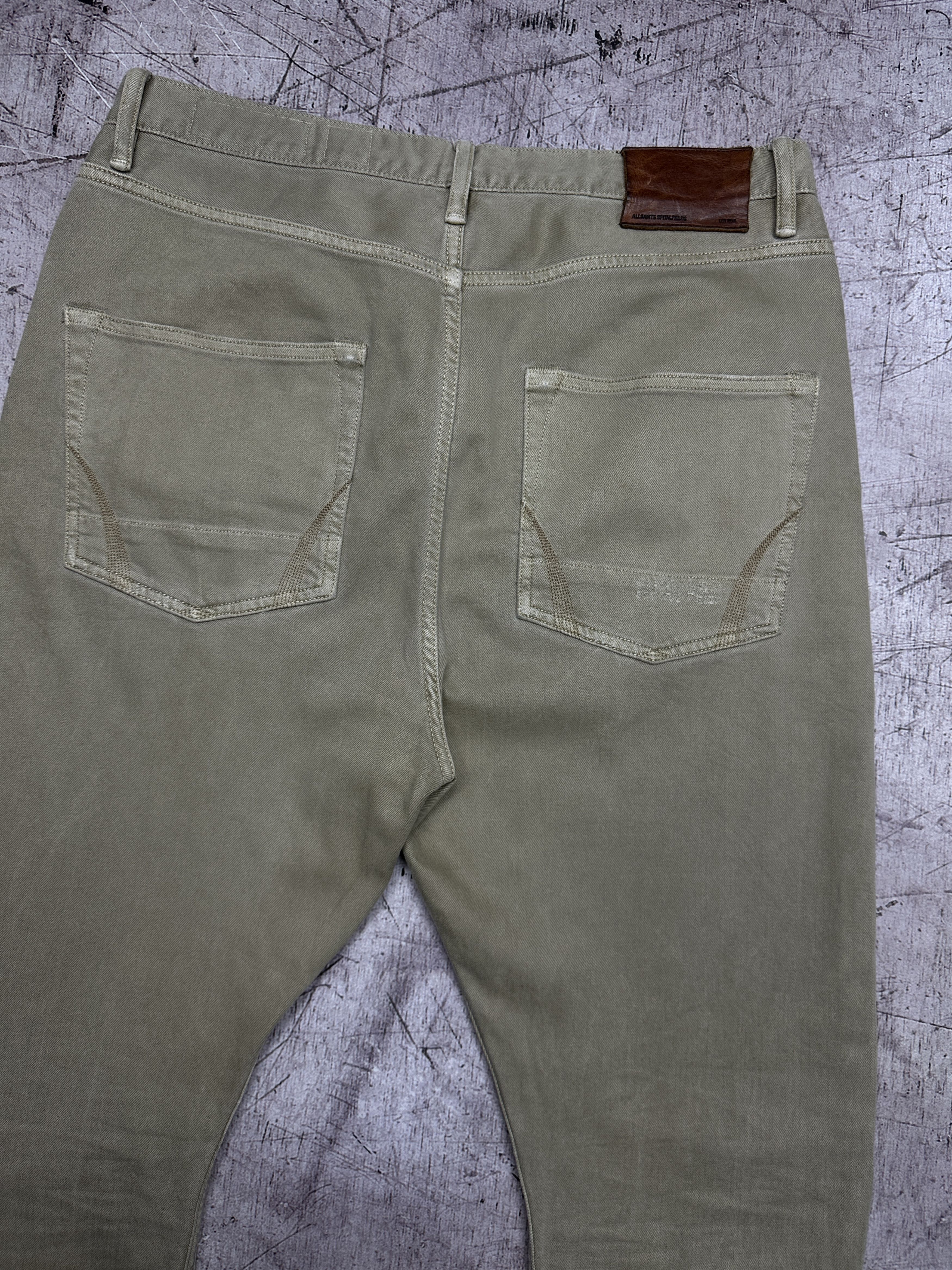 Allsaints Allsaints Mens Beneli Split Denim Pants Jeans Size US 30 / EU 46 - 6 Thumbnail
