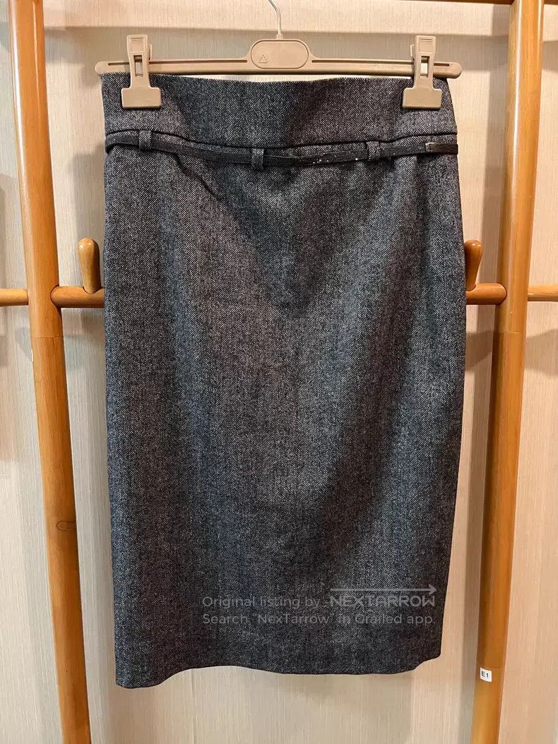 Brunello Cucinelli Brunello Cucinelli Studded Belted Half Skirt Size 26" / US 2 / IT 38 - 3 Thumbnail