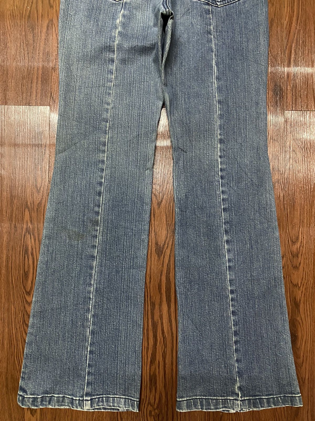 Michiko Koshino London Vintage Japanese Brands Blue Wash Flare Style Jeans Size 26" / US 2 / IT 38 - 6 Thumbnail
